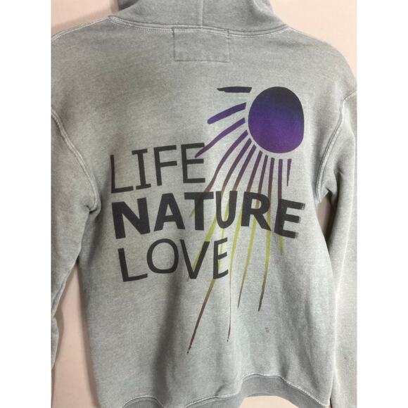 Free City Life Nature Love Full Zip Hoodie Women Sz M Loungewear Casual Comfort - Picture 8 of 13